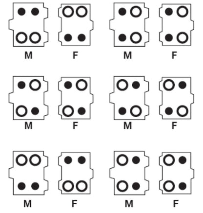 1203600000 - Heavy-Duty SPB-M 3 Connectors with Lock Bolts  (Pack of 100)