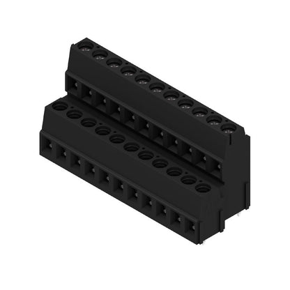 1769170000 - 5.08mm PCB Terminal, 22 Poles, 90° Angle, Black Finish  (Pack of 20)