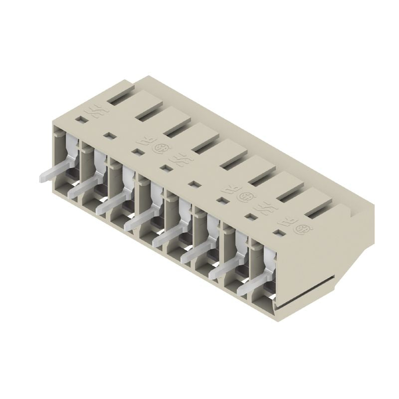 1922950000 - 5mm PCB Terminals, 8 Poles, Tin-Plated, Pebble Grey  (Pack of 42)