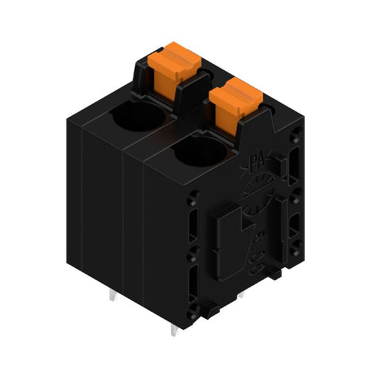 2774430000 - 7.50mm Push In Terminal, 180° Connector, 2 Poles, Black  (Pack of 100)