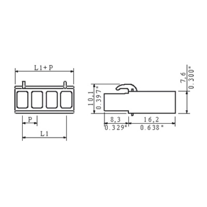 1711970000 - 5.08mm 3-Pole Crimp PCB Connector, RoHS Compliant  (Pack of 100)