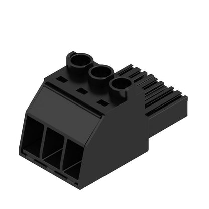 1340420000 - 7.62mm Female PCB Connector, 3 Poles, 180° Angle  (Pack of 100)