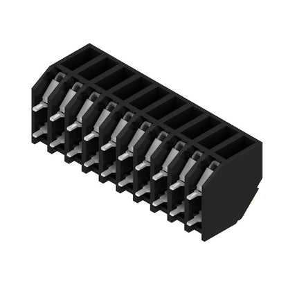 1885490000 - 3.81mm Black PCB Terminal, 10 Poles, 135° Angle  (Pack of 14)