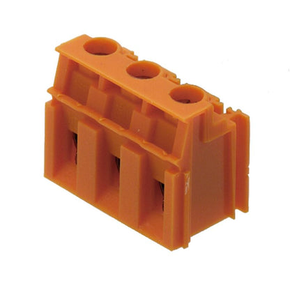 1766530000 - 4-Pole 7.62mm PCB Terminal, 90° Orientation, Orange Finish  (Pack of 50)