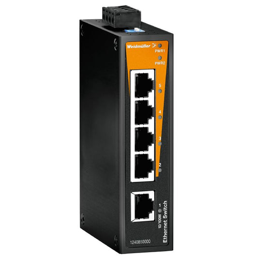 1240850000 - 5-Port Unmanaged Network Switch, Fast Ethernet, IP30 Rated