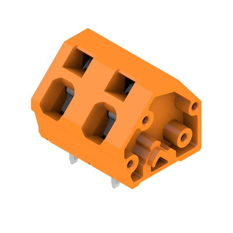 1952570000 - 7.5mm PCB Terminal, 2 Poles, Orange, 3.5mm Pin Length  (Pack of 100)