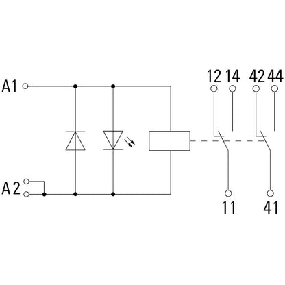 1542370000 - 220V DC Relay Module with Dual CO Contacts  (Pack of 10)