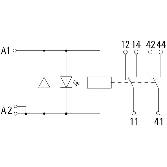 1542370000 - 220V DC Relay Module with Dual CO Contacts  (Pack of 10)