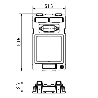 2003350000 - Polycarbonate Insert Plate for Power & Signal Connections