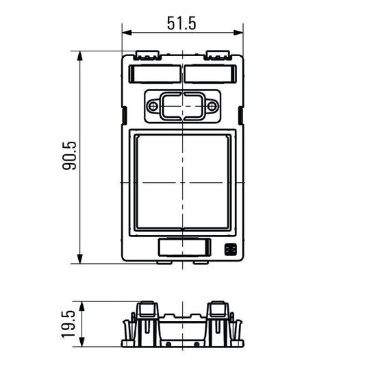 2003350000 - Polycarbonate Insert Plate for Power & Signal Connections