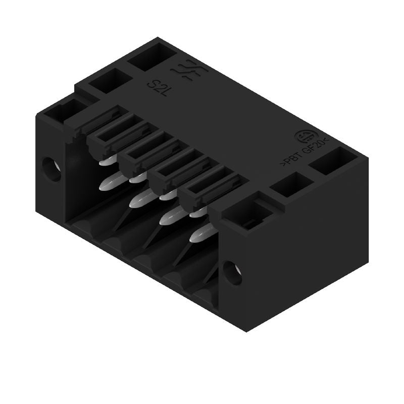 1728650000 - 10-Pole 3.50mm PCB Connector with THT Solder, Black  (Pack of 72)