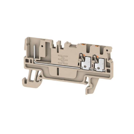 2482180000 - Dark Beige 1.5mm² Feed-Through Terminal, 17.5A, PUSH IN Connection  (Pack of 50)