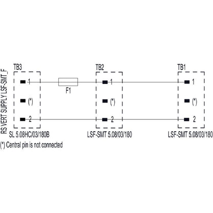 8000091885 - Vertical Terminal Block, RoHS Compliant, -40 to 70 °C  (Pack of 10)