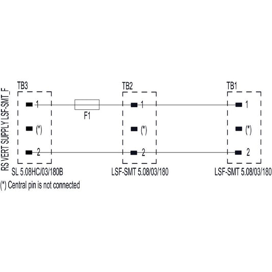 8000091885 - Vertical Terminal Block, RoHS Compliant, -40 to 70 °C  (Pack of 10)