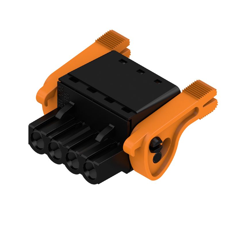 2435800000 - 5.08mm 4-Pole Female PCB Plug Connector with PUSH IN Design  (Pack of 60)