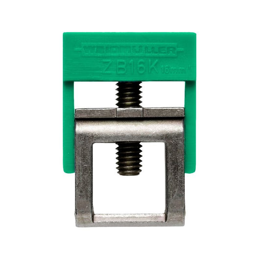 0502860000 - 16mm² Steel Clamping Yoke for Bus-Bar, GE/GN Color  (Pack of 50)