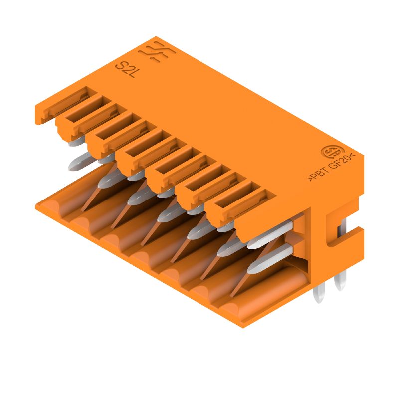 1728190000 - 14-Pole 3.5mm PCB Plug Connector, 90° Angle, Orange  (Pack of 72)