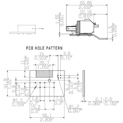2633400000 - 4-Pole PCB Connector, 7.62mm Pitch, 180° Angle  (Pack of 24)