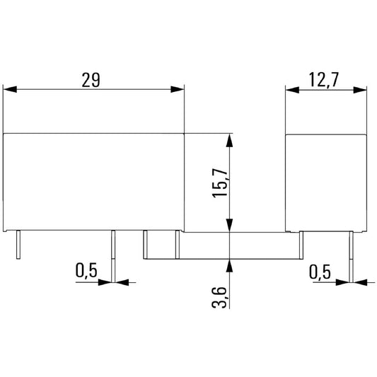 4058570000 - 24V DC Relay with 2 CO AgNi Contacts, 8A  (Pack of 20)