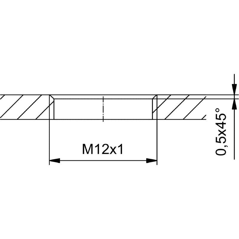 2423780000 - IP67 M12 Connector with 4 Poles and Threaded Mounting  (Pack of 10)