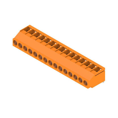 2429630000 - Orange PCB Terminal, 15 Poles, 3.2mm Pin Length  (Pack of 24)