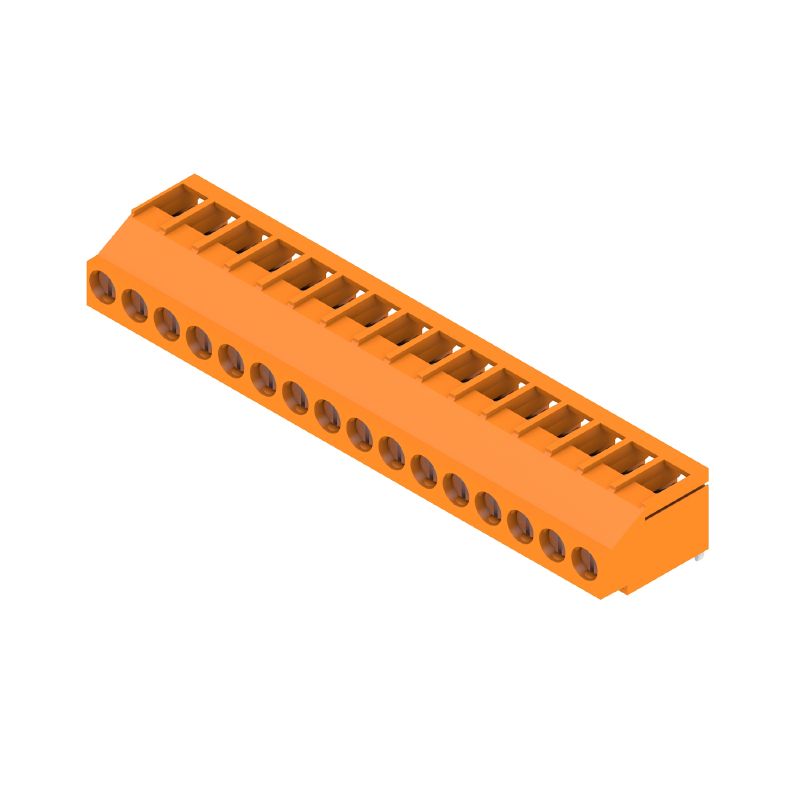 2432050000 - 5.08mm 16-Pole PCB Terminal with 3.2mm Pins, Orange Finish  (Pack of 18)