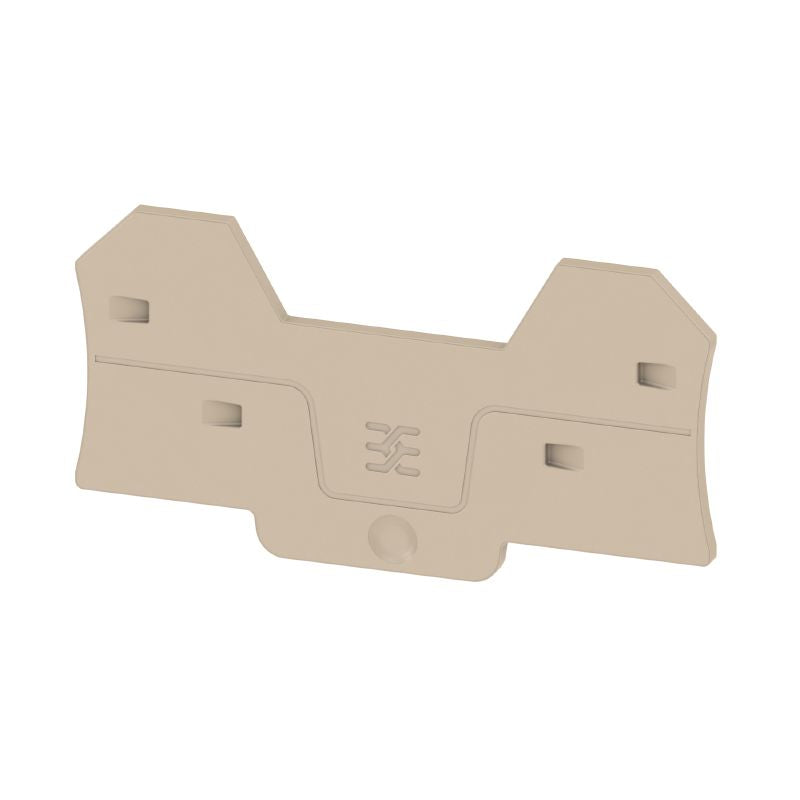 2871790000 - Dark Beige End Plate 77.6mm for Terminals, Snap-On Design  (Pack of 20)