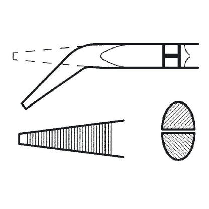 9046390000 - 160mm VDE Insulated Long-Nose Pliers for Cutting