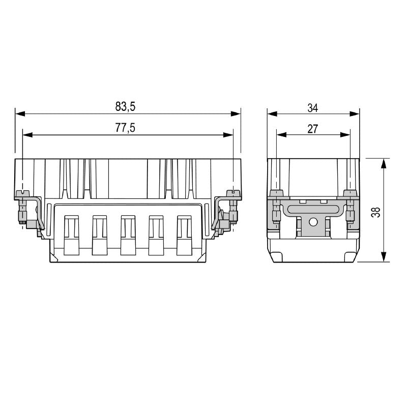 3023910000 - 32-Pole Female Connector for Push-In Installations