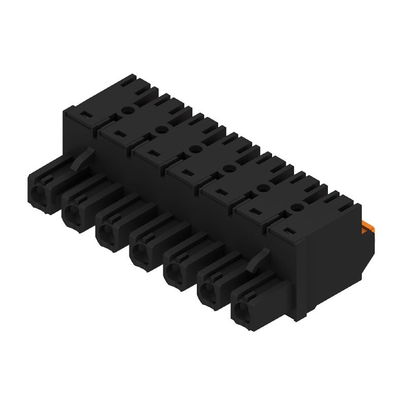 1227350000 - 7.62mm Female PCB Connector, 180° with Push-In Design  (Pack of 30)