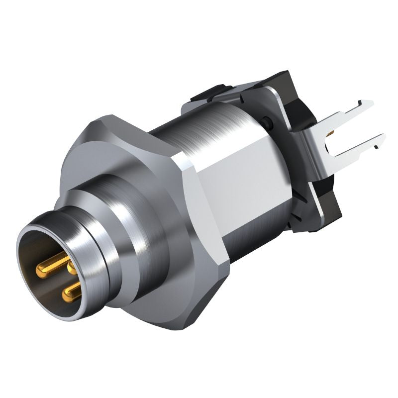 2423460000 - M8 3-Pole Connector with 13mm Height for Front Mounting  (Pack of 25)