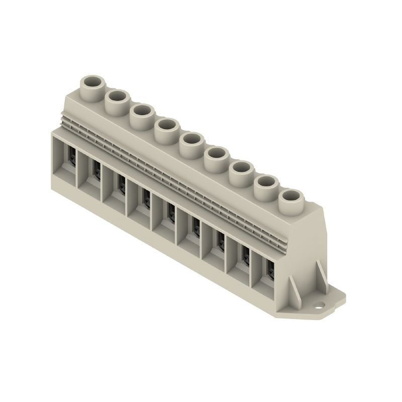 1386990000 - 15mm Pitch THT 9-Pole Circuit Board Terminal in Pebble Grey  (Pack of 8)