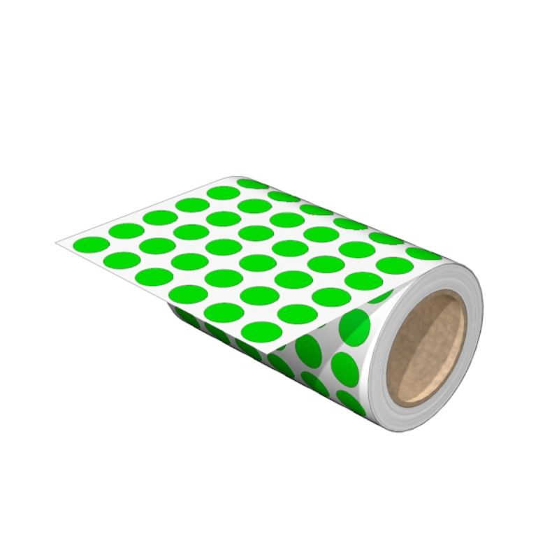2517950000 - Green 12.5mm Device Marker with RoHS Adhesive  (Pack of 4200)