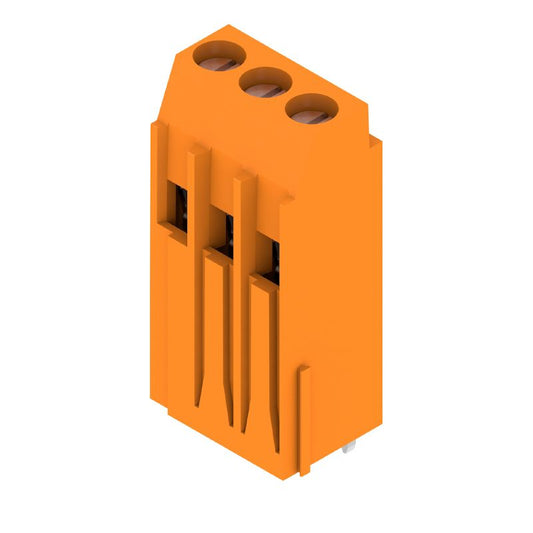 1975370000 - 5.08mm PCB Terminal, 3 Poles, Orange, 90° Angle  (Pack of 100)