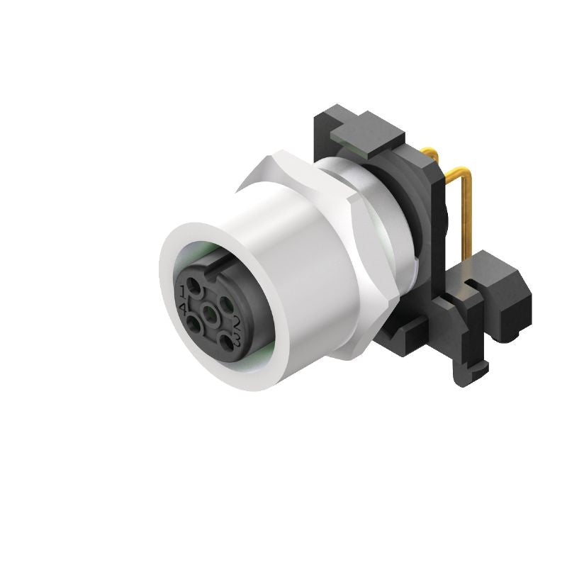 2423570000 - IP67 M12 Connector with 4 Poles for Dust and Moisture Resistance  (Pack of 10)