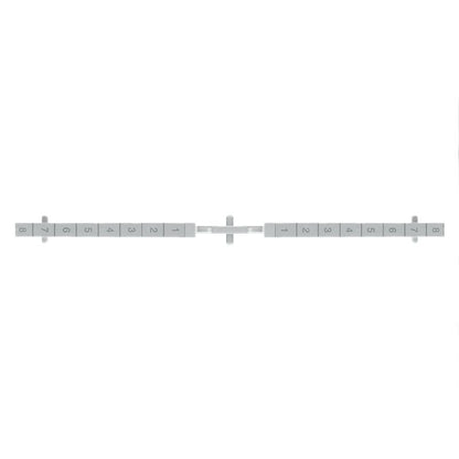 1230080000 - Grey 2mm P-Series Partition Plate '1-8' Horizontal Layout  (Pack of 10)