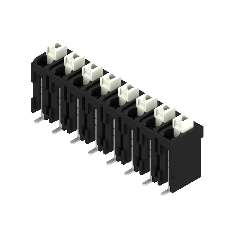 1473680000 - 5mm Pitch Black 8-Pole Circuit Board Terminals, 180° Angle  (Pack of 180)