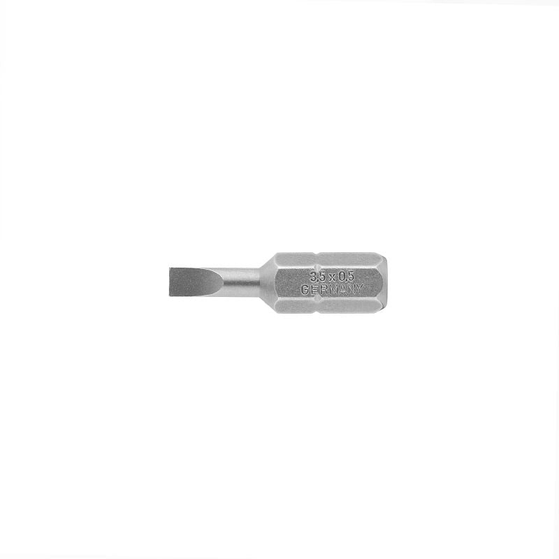 2748870000 - Slotted Bit 0.5x3.5x25mm for Screwing Tools  (Pack of 5)