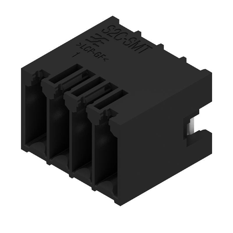 1359600000 - 1.5mm Black Male Header Plug-In Connector for PCB 90°  (Pack of 235)
