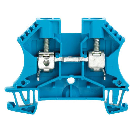 1020280000 - Versatile 6mm² Blue Terminal Block with Dual Connection  (Pack of 100)