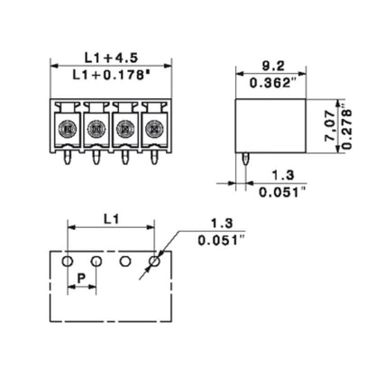 1863190000 - 3.81mm 7-Pole THT Black Male Header Connector, 90° Angle  (Pack of 400)