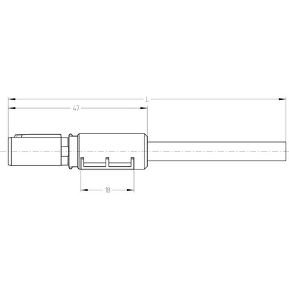 2450454000 - 40m PUR Cat. 5e Cable with M12D Connectors