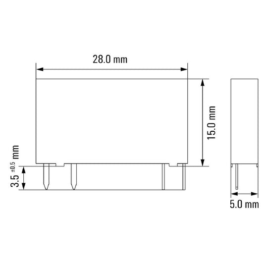 4064310000 - Solid-State Relay 2A Low Voltage 2.5-6V DC Plug-In