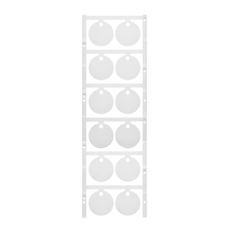 1248520000 - 30x30mm White Polyamide Markers with Mounting Hole  (Pack of 60)
