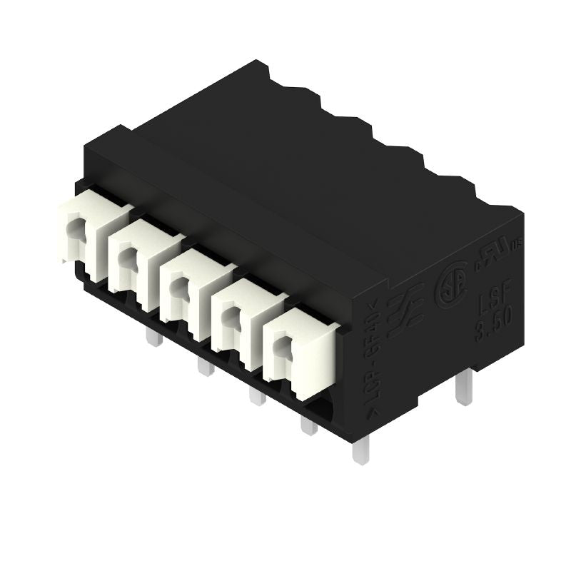 1824450000 - 3.5mm Push In Terminal Set, 90° Solder Pin, Black  (Pack of 30)