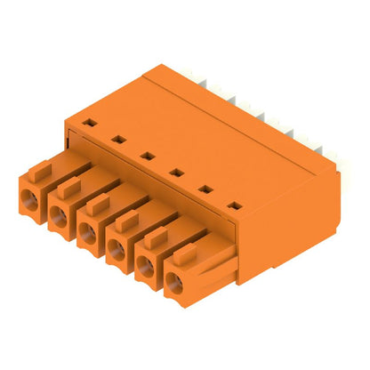 1969130000 - 6-Pole 3.81mm PCB Female Connector, 180° Angle, RoHS Compliant  (Pack of 50)