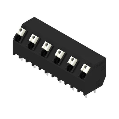 1887200000 - Black PCB Terminal, 6 Poles 7.62mm, 135° Angle, 3.5mm Pins  (Pack of 190)