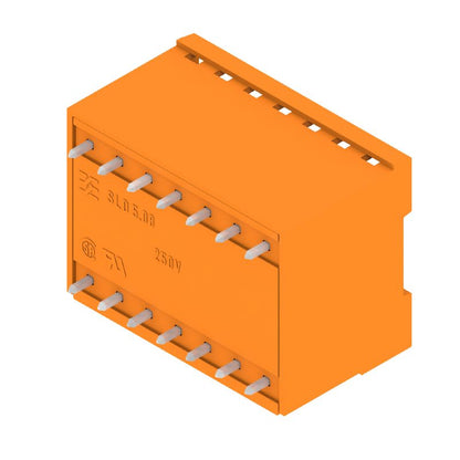 1602440000 - 14-Pole THT PCB Header Connector, 5.08mm Pitch, Orange  (Pack of 20)