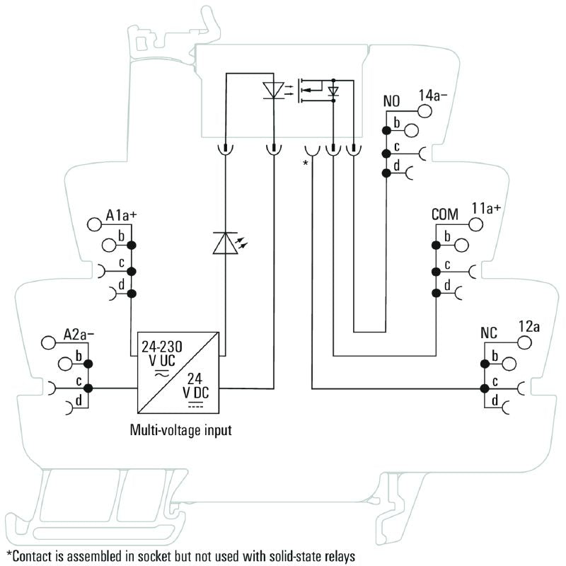 2663150000 - 24V-230V Solid-State Relay with Push-In Connections  (Pack of 10)