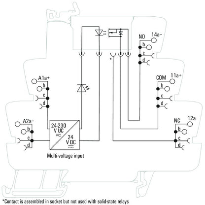 2663150000 - 24V-230V Solid-State Relay with Push-In Connections  (Pack of 10)